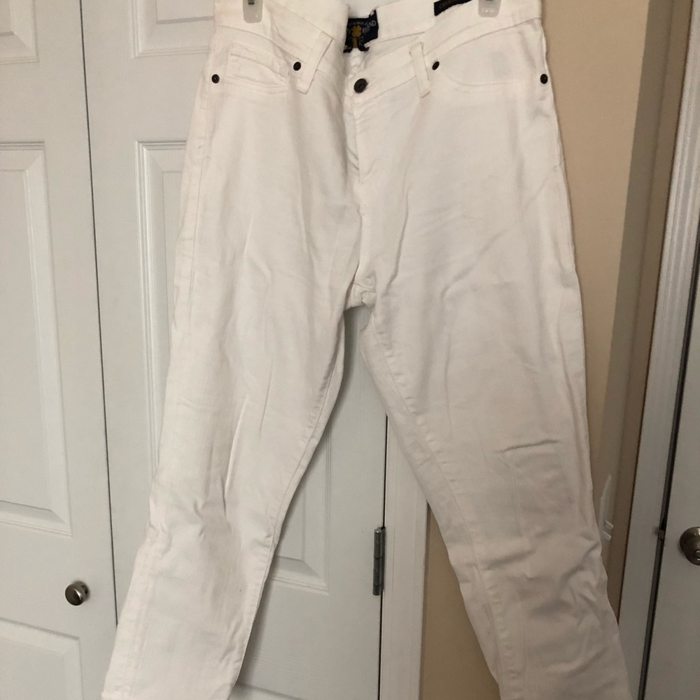 Lucky white jean capris